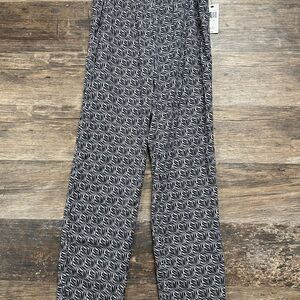 MICHAEL Michael Kors Black and Gray Patterned Pajama Pants